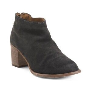 BEEK NWT Made In Mexico Black Suede Eaglet Mid Shaft Boots Size 11